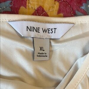 Nine West Cream Spaghetti Strap Top never worn.